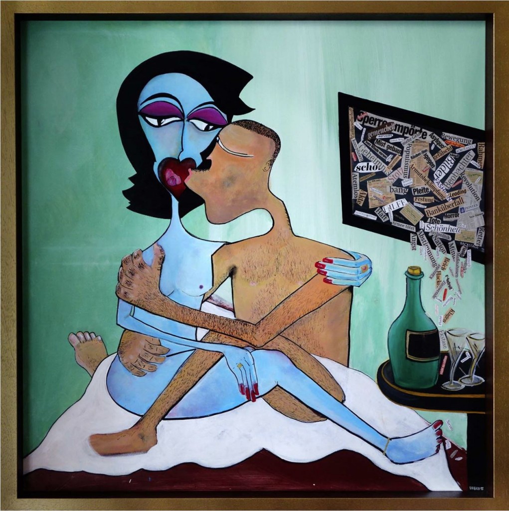 bedtimestory#1, 2015 acrylund papier auf leinwand 100x100cm 